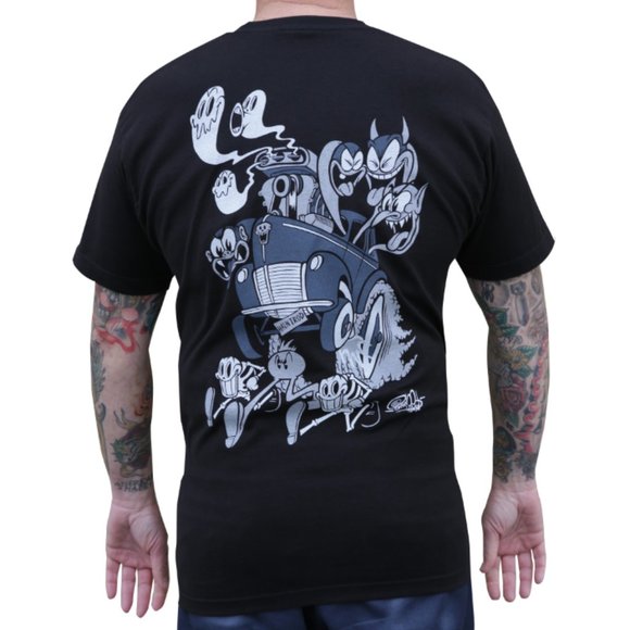 Haunt Rod Black Tee Artist Shawn Dickinson S-2XL NWT - Picture 1 of 5